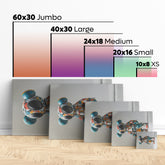 Retro Robot Bear - High-Quality Canvas Print | Custom Photo Canvas Print, Also Custom Canvas Prints with Your Photos